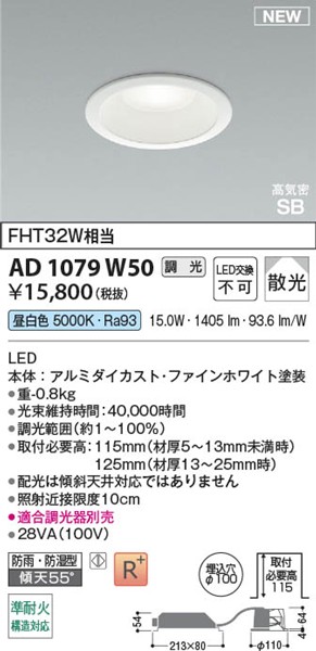 AD1079W50 RCY~ CSB_ECg 100 zCg LED F  U
