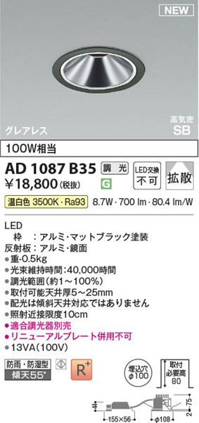 AD1087B35 RCY~ CSB_ECg 100 ubN LED F  gU