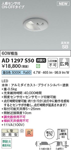 AD1297S50 RCY~ CSB_ECg 75 Vo[ LEDiFj Lp ZT[t