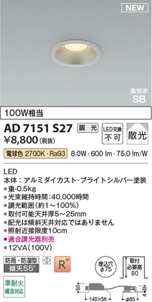 AD7151S27 RCY~ CSB_ECg 75 Vo[ LED dF  U