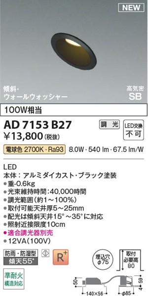 AD7153B27 RCY~ CSB_ECg 75 ubN LED dF 