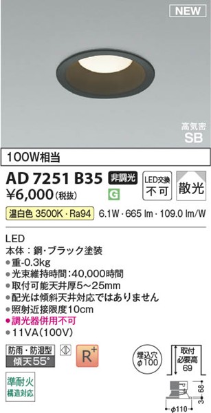 AD7251B35 RCY~ CSB_ECg 100 ubN LEDiFj U