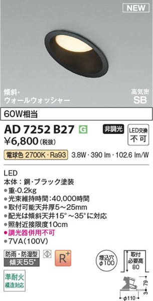 AD7252B27 RCY~ CSB_ECg 100 ubN LEDidFj
