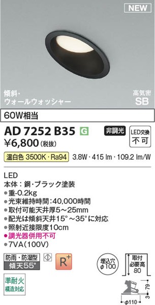 AD7252B35 RCY~ CSB_ECg 100 ubN LEDiFj