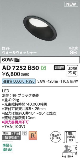 AD7252B50 RCY~ CSB_ECg 100 ubN LEDiFj