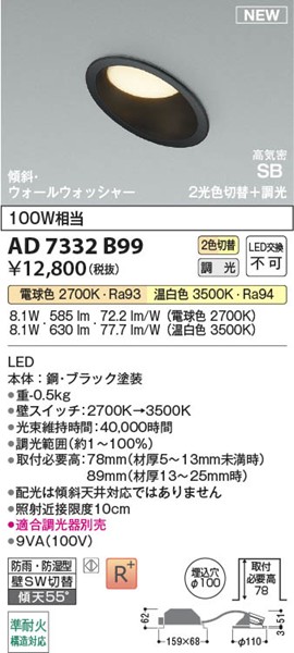 AD7332B99 RCY~ CSB_ECg 100 ubN LED Fؑ 