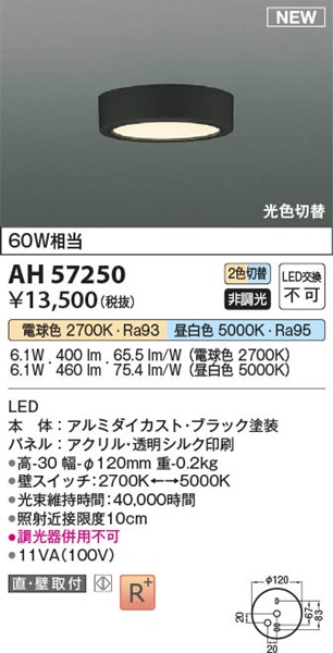 AH57250 RCY~ ^V[OCg ubN LEDidF{F)
