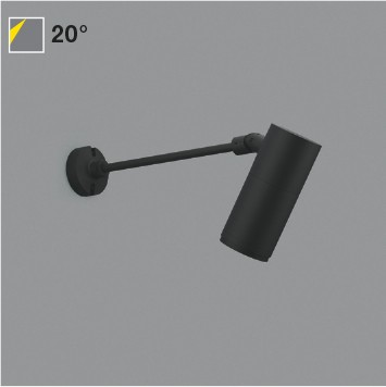 XU56611 コイズミ エクステリアスポットライト ブラック LED(電球色) 中角