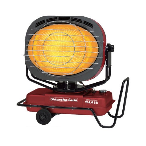 【メーカー直送】 VAL6-SR 静岡製機 ダークレッド 業務用赤外線灯油ヒーター バルシックス