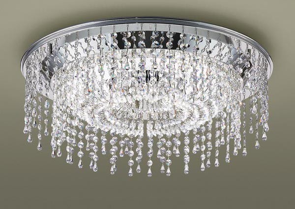 SLC50120 パナソニック シャンデリア φ590 LED 調色 調光 〜12畳 クリスタルガラス