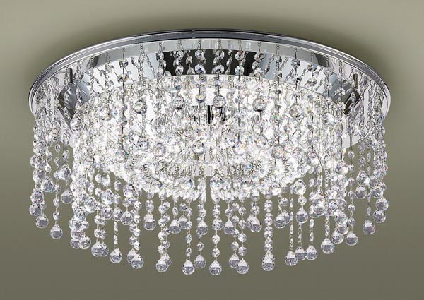 SLC50124 パナソニック シャンデリア φ590 LED 調色 調光 〜12畳 クリスタルガラス