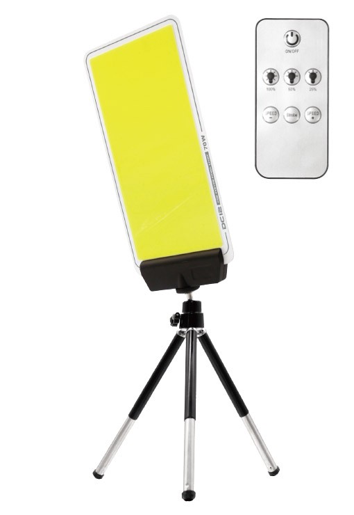 【メーカー直送】 【法人様限定】 DCC004-D MTO DC12V パネルライト ハンディ三脚タイプ 赤外線リモコン付き LED 昼光色 段調光 4000lm