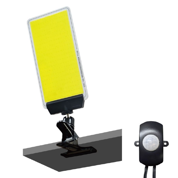 【メーカー直送】 【法人様限定】 DCC001-K MTO DC12Vパネルライト クリップタイプ 夜間センサー LED(昼光色) 4000lm