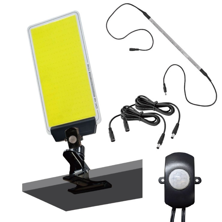 【メーカー直送】 【法人様限定】 DCC012KS MTO DC12V センサーライト センサー分離型+3mケーブル2本 夜間センサー LED(昼光色) 4000lm