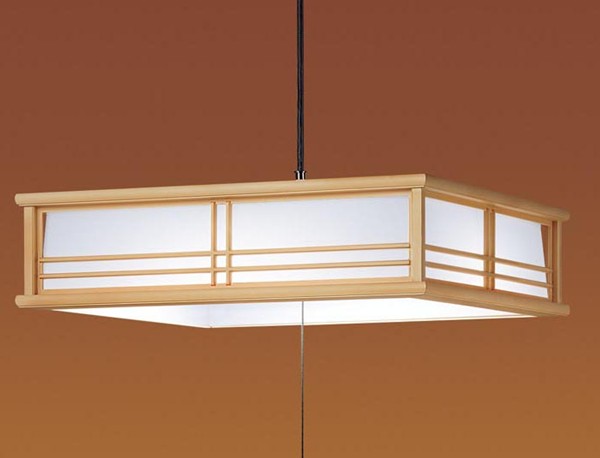 LSEB8202KLE1 パナソニック 和風ペンダントライト プルスイッチ付 白木調 LED(昼光色) 〜8畳
