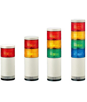 【受注品 納期1-1.5ヶ月】 PATLITE パトライト LED大型積層信号灯 赤・黄色 LGE-210FB-RY