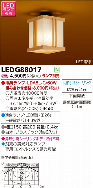 LEDG88017  a^V[OCg LED