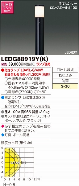 LEDG88919Y(K)  K[fCg LED ZT[t